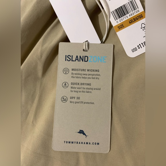 NWT Tommy Bahama Men's Island Zone Stretch Cargo Shorts 4XLB Tan 10" Inseam RARE - Picture 8 of 16